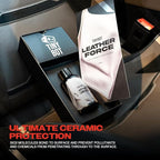Tinybot Leather Force Ceramic Coating - Safe for All Types of Leather- Chemical & Stain Resistant, UV Protection -Ultimate Nano-Ceramic Protection & Hydrophobicity -Repels Liquids, Dirt & Grime-1.6 oz