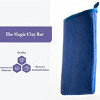 Pack of 2 Clay Mitt Auto Detailing Medium Grade Alternative Mitt for Flawless Removal of Surface Bonded Micro Contaminant (Blue)