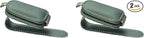 Yuoyar Sunglass Holder for Car, Magnetic Leather Sunglasses Holder and Ticket Card Clip, Car Visor Accessories, 2 Packs (Green)