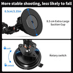 SOH Magnetic Suction Cup Car Phone Mount, 360° Rotation Stable Car Dashboard & Windshield Phone Holder Mount, Powerful Smartphones Suction Cup Car Holders Mount Hands Free for All Smooth Surface