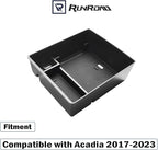 RUNROAD Center Console Organizer Compatible with GMC Acadia 2017-2023 Accessories, Insert Armrest Storage Tray Console Organizer Secondary Storage Box, Black