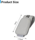 Yuoyar 2 Packs Magnetic Sunglass Holder for Car Visor - Universal Sunglasses Clip for Different Size Eyeglasses - Convenient Interior Car Accessories (Grey)