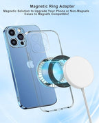 Magnetic Adapter Rings 2PCS Compatible for Magsafe,for Kindle Pop Socket Magnetic,for Magsafe Accessories & Wireless Charging for iPhone 17/Air/16/15/14/13 Mini Plus Pro Max/Pixel 8/ S24 Ultra/ S23