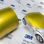3M Car Wrap Roll 2080 Satin Bitter Yellow | S335 | (5ft x 8ft (40 Sq/ft)) | Automotive Vinyl Wrap for Cars - Car Interior Wrap & Exterior | w/Free Instawraps Pro Glove