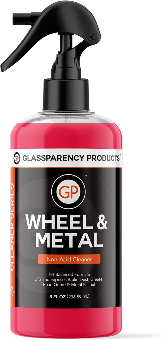 Wheel & Metal Cleaner (8 oz.) | Removes Brake Dust, Grease, Dirt and Road Grime | Safe on Chrome, Steel, Alloy, Painted, Clear Coat, Powder Coated, Steel, and Anodized Aluminum Wheel & Metal