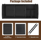 AOPHY Leopard Print Trunk Organizer - 95L Large Capacity, Non-Slip Bottom, Waterproof, Portable Car Storage for SUV, Truck, Sedan