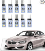NJSBYL 10PCS Door Pocket Penal Ambient Circuit Board for B-MW X1 2016-2022, Gran Turismo 2020-2017, 7 Series F01/LWB F02 LCI 2012-2015 Interior Door Panel Light Purple-White Courtesy Light Kit