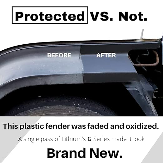 Lithium Plastic Trim Restoration Kit - Ceramic Graphene Infused Trim Cubes - Restores Even The Most Damaged Car Plastic Trim to Factory New Look - Last for 250 Washes Guaranteed