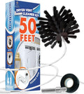 The Professional Dryer Vent Cleaner Kit -(50-Feet) Innovative Lint Remover Reusable Strong Nylon| Flexible Lint Brush with Drill Attachment for Faster Cleaning