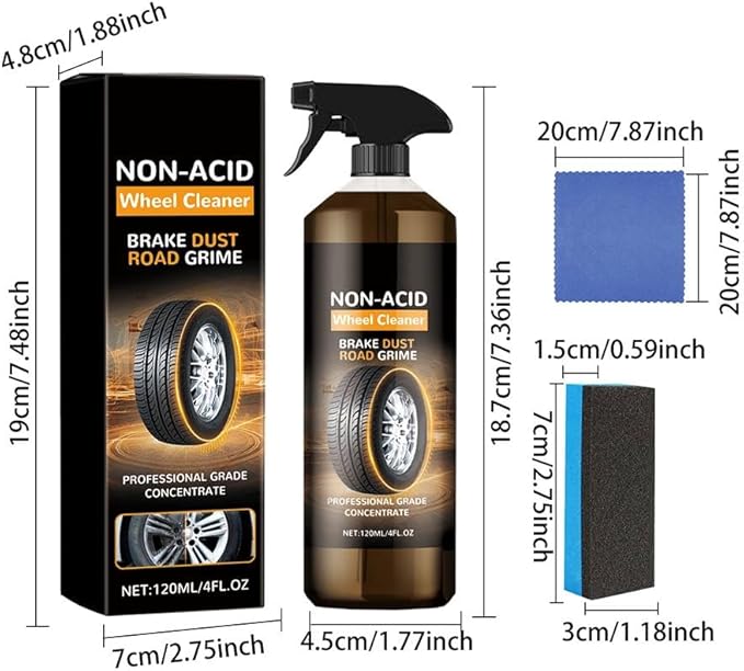 Wheelblaze Wheel Cleaner,2026 New Brake Buster Wheel Cleaner,Wheel Blaze Versatile and Powerful Rust Converter,Turn Filthy Wheels into Instant Shine and Lasting Protection