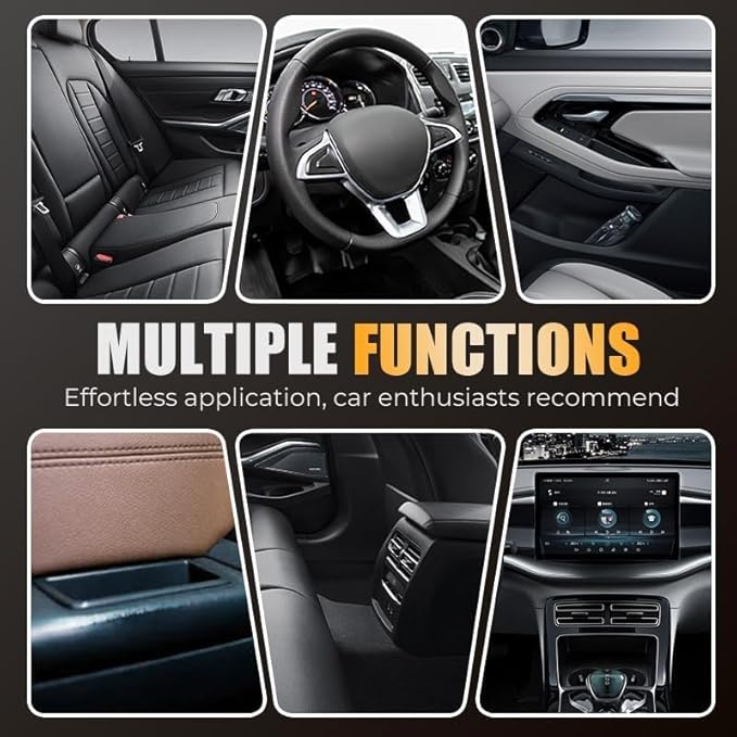 2Pcs Car Interior Detailer & Protectant, Polishing Cleaner Car Interior Spray, All Purpose CarInterior Detailer Spray, CarInterior Cleaner for Dashboards, Seats, Leather, Plastic (3PCS)