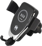 SUNGOOYUE 15W Car Wireless Charger Stand 360 Degree Rotatable Phone Holder for Car Vent D01 Black