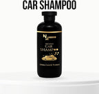 NASHHH Car Wash Shampoo for Auto Detailing Deep Cleansing, Glossy Shine High-Suds pH-Balanced Foaming Soap Safe for Wax & Sealants, Works with Foam Cannons & Bucket Wash 300 ml (Pack of 1) Black
