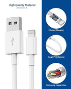 iPhone Charger,[Apple MFi Certified] i Phone Charger 2Pack 3FT Lightning Cable i Phone Charging Cord USB Wall Chargers Travel Plug Adapter for iPhone 14 Pro Max/14 Plus/14/13 Mini/12/11/XS/XR/X/8/7/SE