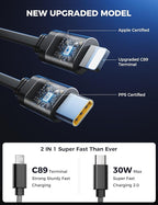 SUPERONE 【Upgraded】 Retractable Car Charger 4 in 1, Fast Car Phone Charger with Cord 2.6ft, USB C Car Charger Adapter, Compatible with iPhone 17/16/15/15 Pro Max/14/13/12/11, Galaxy, Pixel