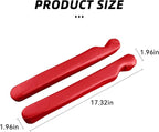 2Pack Leather Seat Gap Filler, Fill The Gap Between Seat and Console, Car Crevice Catcher Blocker Stop Things from Dropping, Universal Gap Stopper Crack Plug for Car SUV Truck (Red)