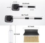 HIWIND Windshield Cleaning Tool Car Glass Cleaner Inside Window Brush Auto Details Brush Window Vent Cleaner