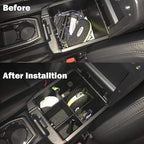 EDBETOS Center Console Organizer Insert Dividers Compatible with Toyota Tacoma 2016 2017 2018 2019 2020 2021 2022 2023 3rd Gen Tacoma Accessories Armrest Interlock Secondary Storage ABS Material