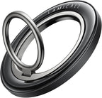 Lamicall for MagSafe Magnetic Phone Ring Grip - 360° Rotating Ring Holder with [Smooth Damping], Crystal Clear Finger Grip Kickstand, Strong Mag Safe Accessories for iPhone 17 Pro Max Air, All Phones