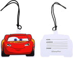 Bioworld Cars Lightning McQueen Kids' 4-Piece Travel Set With Suitcase, Duffle Bag, Toiletries Case, and Luggage Tag