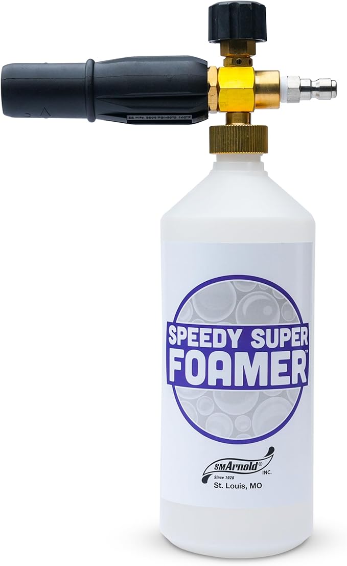 S.M. Arnold Speedy Super FOAMER Foam Cannon Soap Sprayer for Car Wash, Patio & House Cleaning |Multi-Purpose Sprayer Cleaner Cannister for Pressure Washer |for Automotives, Home, Garage, Boats & More