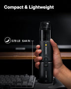 HOTO Handheld Vacuum Cleaner Cordless, Desk Vacuum Cleaner Compressed Electric Air Duster 15000Pa Suction, 4-in-1 Portable Vortex Vacuum Dust Buster Air Blower for Computer, Keyboard, Coffee Grounds
