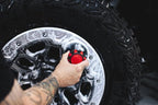 Detail Factory - Curveball XL Synthetic Brush - Ultra Soft Bristles, Comes with Storage Rack, Covers Large Area Inside or Outside Vehicles - Octane Underglow