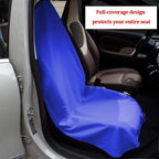 Car Towel Seat Cover, Performance Microfiber Washable Non Slip Vehicle Front Seat Covers, Sweatproof Automotive Interior Chair Protectors, Universal for SUV Automobile Truck (Dark Blue)