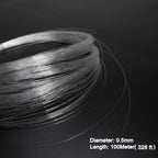 AZIMOM PMMA Plastic End Glow Fiber Optic Cable 0.5mm(0.02in) 100m(328ft)/Roll for Star Sky Ceiling All Kind Led Light Engine Driver Source