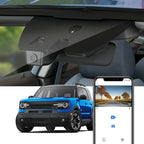 Fitcamx 4K Dash Cam Suitable for Ford Bronco Sport 2021-2025 (HD2-D5500), 5 Pin Plug, OEM Factory Look, UHD 2160P Video, Built-in WiFi & APP, Loop Recording G-Sensor, Plug & Play, 64GB Card