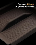 ECOZEN 2026 Toyota Sienna Center Console Organizer - Double-Layer Silicone Center Console Armrest Box Organizer For 2021-2026 Sienna(XLE/XSE/Limited/Platinum/Woodland Edition) Accessories(Brown)