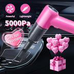 Portable Car Vacuum Cordless,2-in-1 Blow Suction Handheld Cleaner with Multi-Nozzles, Rechargeable Mini Vacuum for Car, Home, Office, Pet Hair, Sofa, Keyboard.