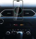 SKYLOTEC Phone Holder for Mazda CX-5 CX5 2017-2025 Accessories Car Magnetic Phone Mount Compatible with MagSafe, Strong Magnets Fast Wireless Charger CX 5 Cell Phone Holder Base