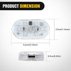 Nilight Wireless Magnetic RGB LED Interior Lights, 4 PCS 7 Colors USB Rechargeable Universal Mini Sticky Footwell Ambient Atmosphere Reading Lamp with Touch Sensor, Portable Night Lighting for Car