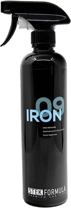 09 Iron | Iron Remover | Fast Acting Color Change Fallout Dissolver | pH Balanced for Wheels and Paint | Reactive Decon Step Before Coating or Wax | 500 Milliliters