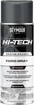 Seymour Paint EN-43 Hi-Tech Engine Spray Paint, Ford Gray 12 Ounce (Pack of 1)