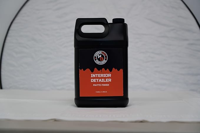 HyperDrip Interior Detailer with Matte Finish – Non-Greasy Interior Cleaner with UV Protection & Anti-Static Formula for Dashboards, Vinyl, Plastic & Leather | Factory-Fresh Look! 16 fl oz