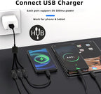 JSER USB 2.0 to 3 Ports Hub Expansion Expander Multiple Cable 480Mbps Bus Power for Laptop Notebook PC Mouse Flash Disk