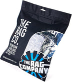 The Rag Company – The Cyclone Ultra Wheel Mitt – Perfect for Wheels, Grills, and Tight Areas; Proprietary Microfiber Blend; Easily Releases Contaminates Upon Rinsing, 6in x 7in, Black/Grey (2-Pack)
