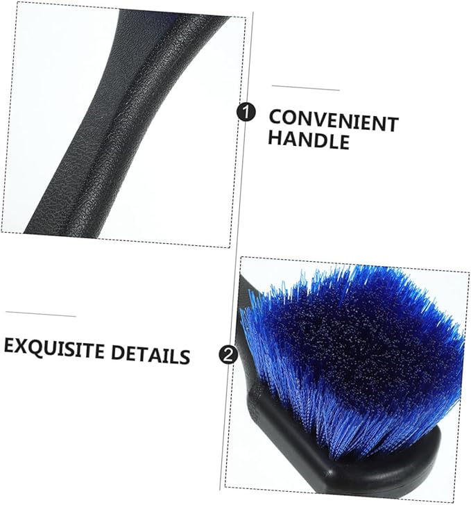 PRETYZOOM 2Pcs Wheel Scrub Brush Long Handle Car Washing Brush for Tires Wheels Dual Purpose Rv Wash Brush for Cars Trucks Motorcycles Efficient Tire Cleaning Tool