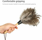 2PACKS 13" Ostrich Feather Duster Durable Dust Collecting Cleaning Tool in Wool Shop