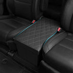Seat Aisle Storage Box for Ford Explorer 6-Passenger Models – Organizer Rear Seats Passage – Foldable, Easy Installation, for Ford Explorer ST XLT Accessories 2020 to 2025 (Black)