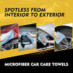 HOMEXCEL Blue Microfiber Cleaning Cloth 50 Pack, 12.5 x 12.5 inch Microfiber Towels for Cars, Ultra Absorbent Car Washing Cloth, Lint Free Streak Free Cleaning Rags for Car, Kitchen, and Window
