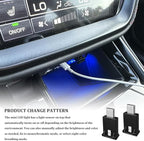 2PCS Mini USB LED Car Light, Car Lights Interior, USB LED Car Interior Atmosphere Lamp, Universal Portable Auto Ambient Lighting Kit Car Interior Accessories for Laptop, Home, Office (2PCS)