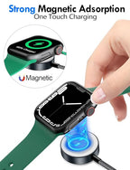 Travel Essentials for Apple Watch Charger,iPhone Charger,3 in 2 Type C/L/Magnetic Fast Charging Cable,Multi Charging Cable Portable Designed for iWatch Series,iPhone 17-11,Galaxy S26-S21,Car-5FT