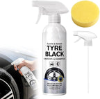 Plastics & Rubber Tyre Shine & Protector Spray, 2026 New Tire Spray Trim Plastic Restorer for Car, Wheel Cleaner Car Detailing Kit for Tire Coating Dressing (1 pcs)