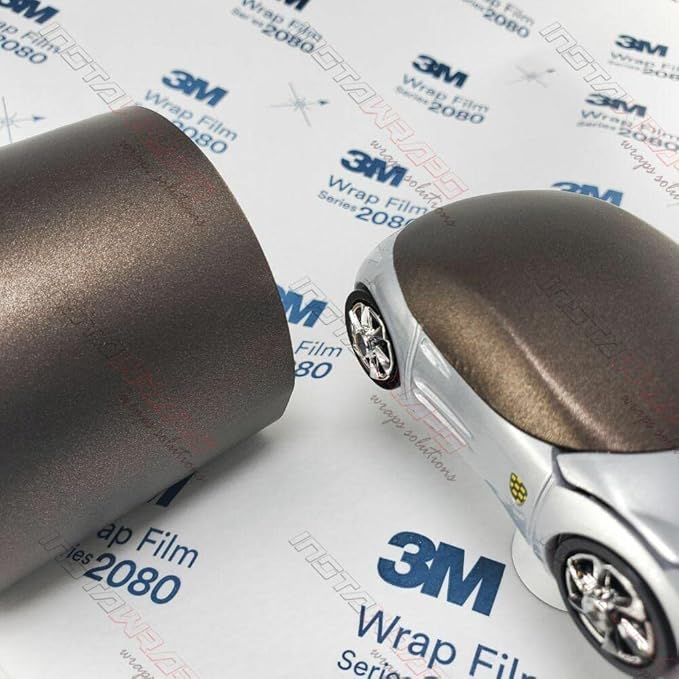 3M Car Wrap Roll 2080 Matte Metallic Brown | M209 | (Sample 3in x 5in) | Automotive Vinyl Wrap for Cars - Car Interior Wrap & Exterior