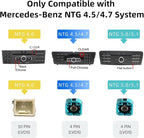 Decoder Adapter for Mercedes Benz A/B/C/E/GLA/GLS/GLS/CLA/CLS/GLA/GLK/ML with NTG System, Supports Wireless CarPlay Android Auto/Mirror Link/Camera/USB Drive (for Made Year 2010-2014)