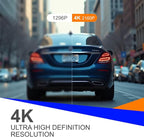 2026 New Osmo Dashcam Pro 3.0 4K Front and Rear Dash Cam, 4K + 1080P Dash Camera for Car with Night Vision (WiFi+GPS+128GB)