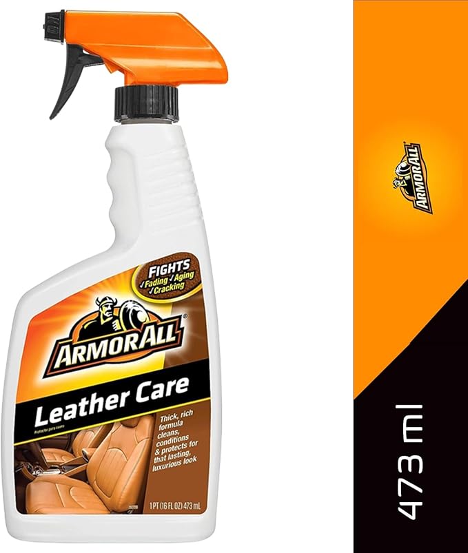 Armor All Car Leather Care Spray, Leather Cleaner and Protectant for Cars, Trucks and Motorcycles, 16 Fl Oz